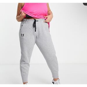 Under Armour Rival Joggers Womens Sz. 2XL Grey Plus Size Cotton Fleece Sweats
